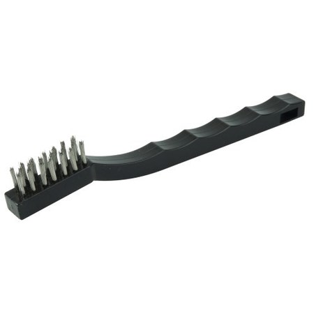 Weiler Vortec Pro Hand Wire Scratch Brush, Fill, Plastic Handle, 3 x 7 Rows 44806